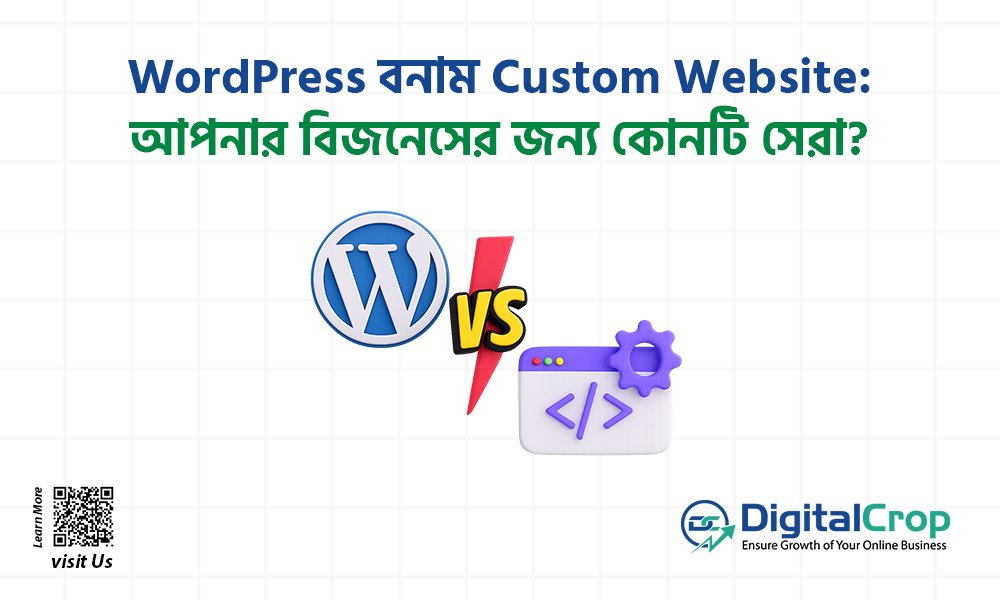 WordPress বনাম Custom Website: আপনার বিজনেসের জন্য কোনটি সেরা?