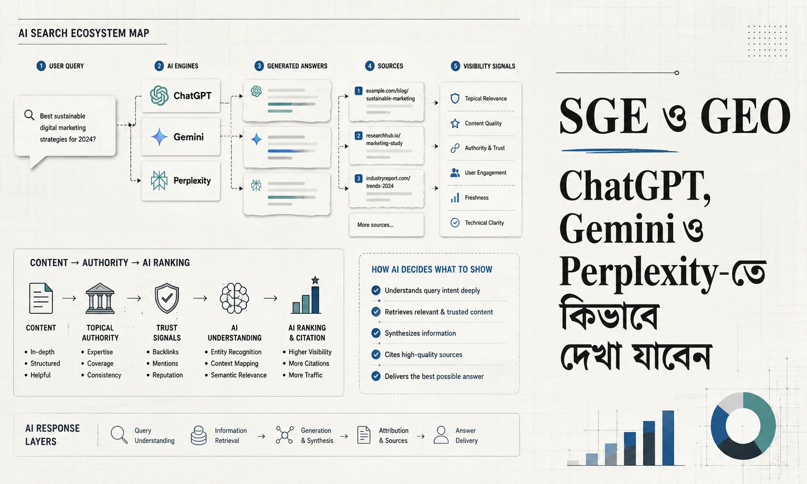 SGE ও GEO: ChatGPT, Gemini ও Perplexity-তে কিভাবে দেখা যাবেন