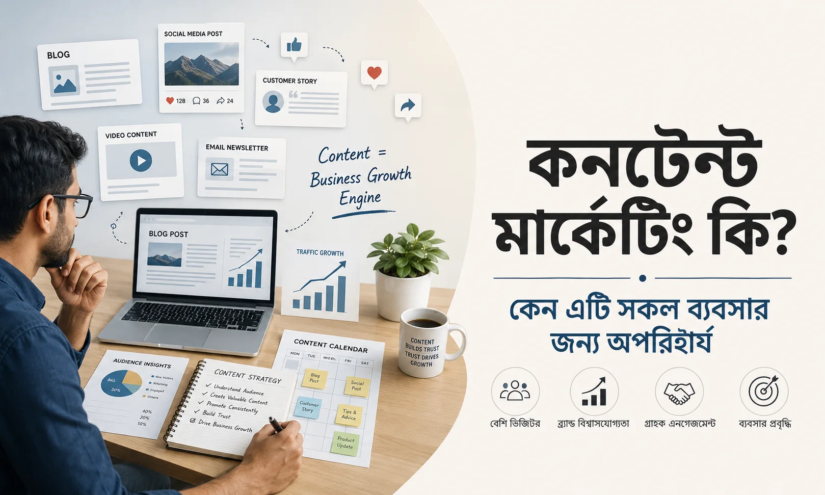 কনটেন্ট মার্কেটিং কি কেন এটি সকল ব্যবসার জন্যই অপরিহার্য