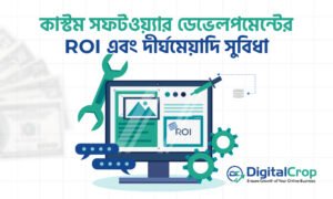 কাস্টম সফটওয়্যার ডেভেলপমেন্টের মাধ্যমে ব্যবসার ROI বৃদ্ধি এবং দীর্ঘমেয়াদি সুবিধার গ্রাফ