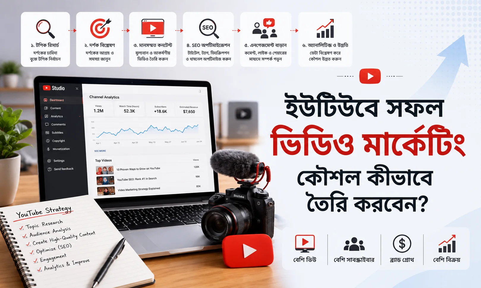 ইউটিউবে সফল ভিডিও মার্কেটিং কৌশল কীভাবে তৈরি করবেন?