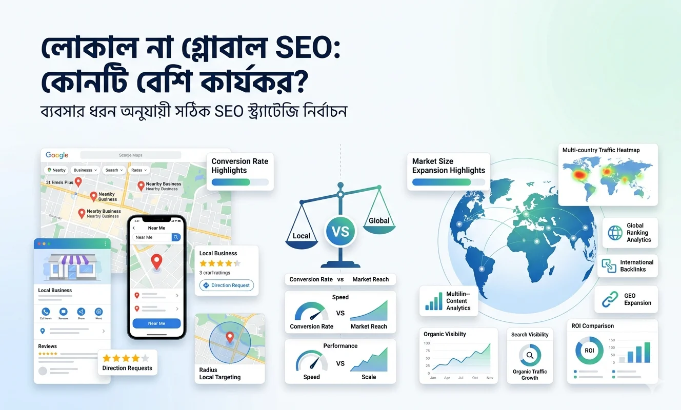 লোকাল না গ্লোবাল SEO কোনটি বেশি কার্যকর